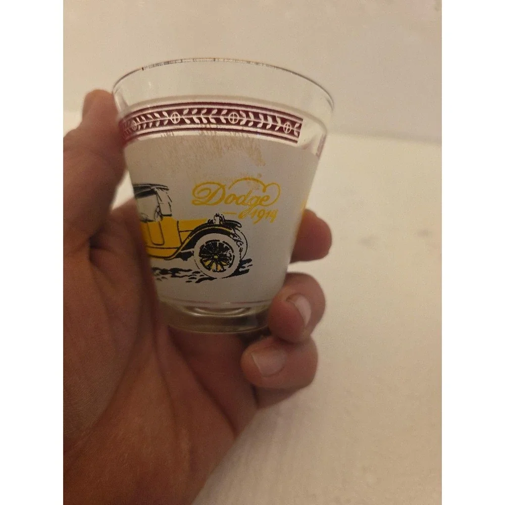 Vintage Hazel Atlas Antique Car Low Ball‎ Glasses - Set of 3